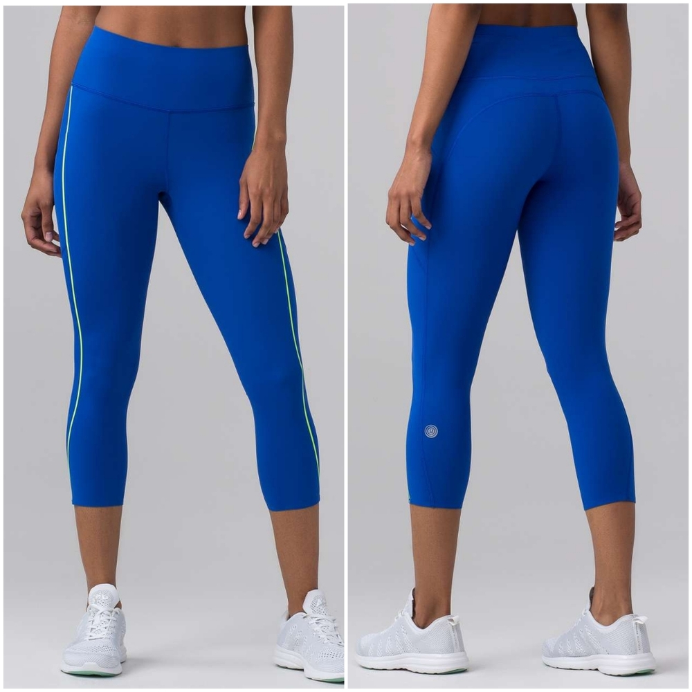 RARE Lululemon Seawheeze Chase Me Crop Tofino Shells Multi - Picture 2 of 11